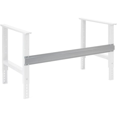 Global Industrial Workbench Steel Stringer For C Channel Adj Leg & Fixed Height, 48inW, Gray 255220